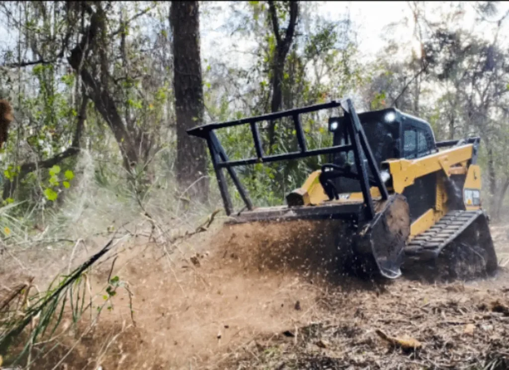 Skid steer brush clearing